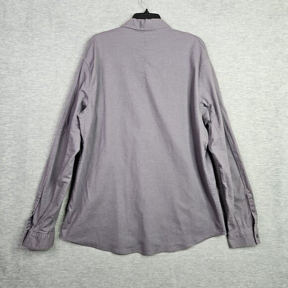 Lululemon Purple Button Down Long Sleeve One Pocket Front Shirt Size XXL - Picture 2 of 7